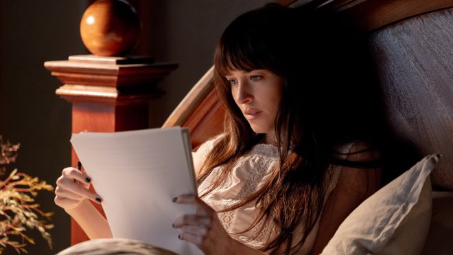 809287706_1527662036066441_7899588489380469630_n Dakota Johnson stars as Lowen Ashleigh in director Michael Showalter's VERITY, from Amazon MGM Studios.
Photo credit: Alisha Wetherill
© 2026 Amazon Content Services LLC. All Rights Reserved.